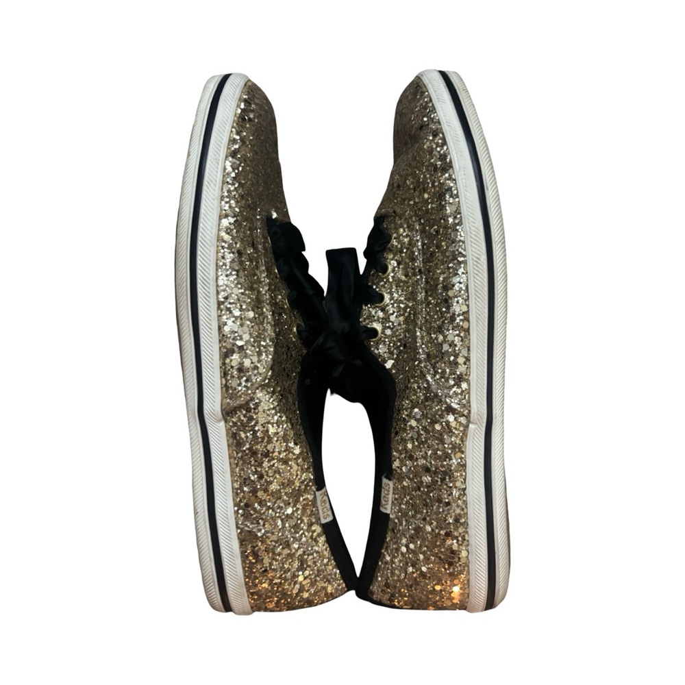 kate spade New York Gold Glitter Ribbon Sneaker - Women's - Picture 6 of 8